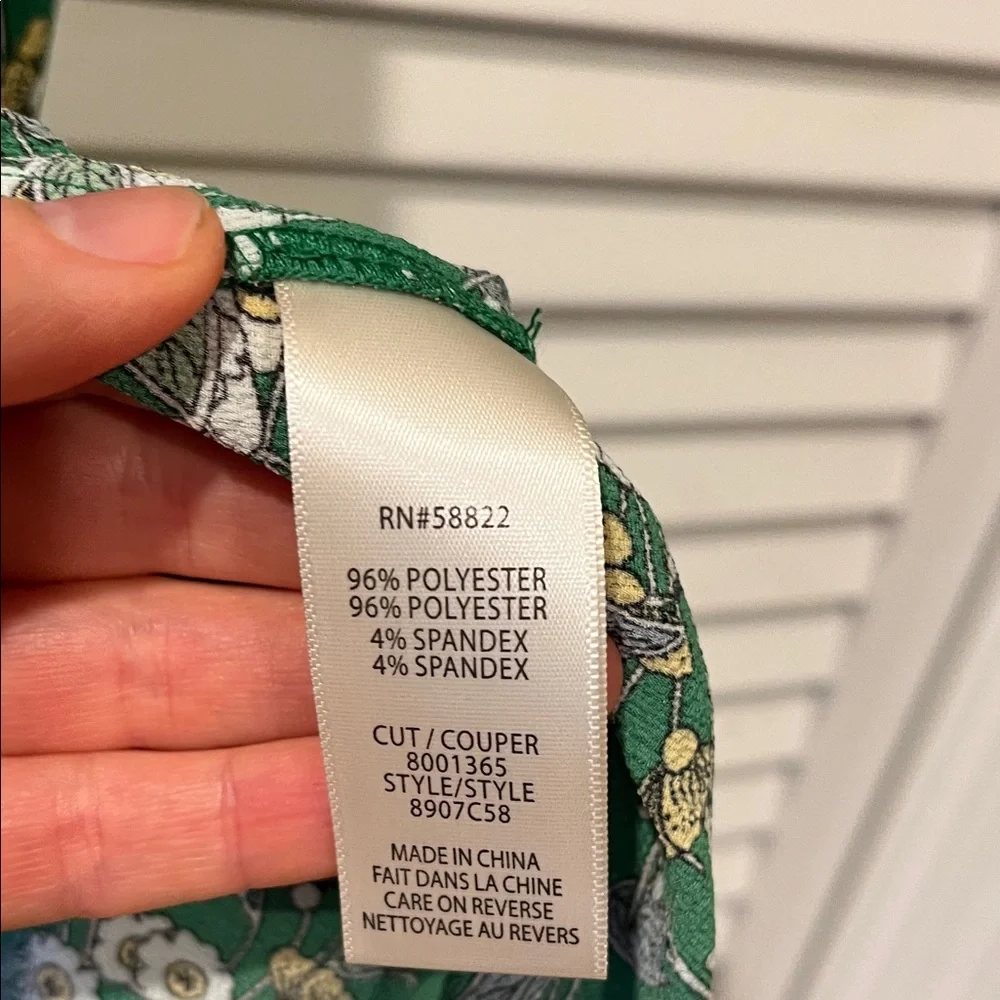 NWT Max Studio Midi green floral wrap dress - Picture 8 of 9